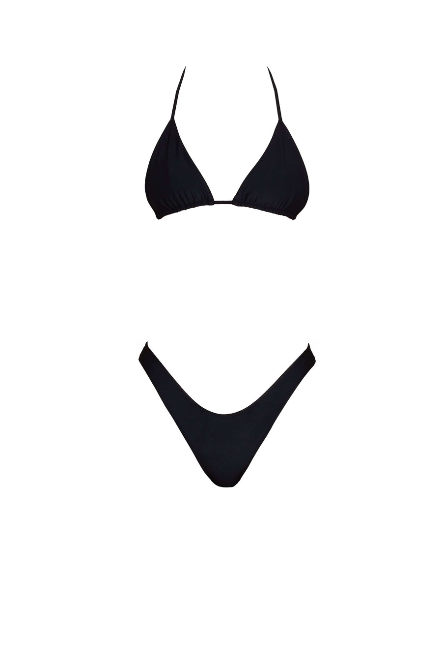 MALIBU top - jet black  -  SWIM TOPS  -  B Ā M B A S W I M